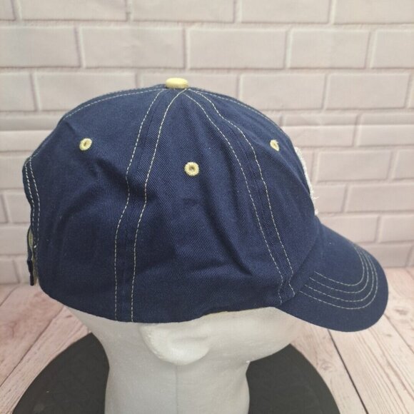 JR Cigar Men's Blue Strapback Tobacco Leaf with Bottle Opener underbill Hat Cap - Picture 5 of 9